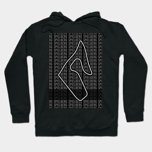 Spielberg - F1 Circuit - Black and White Hoodie